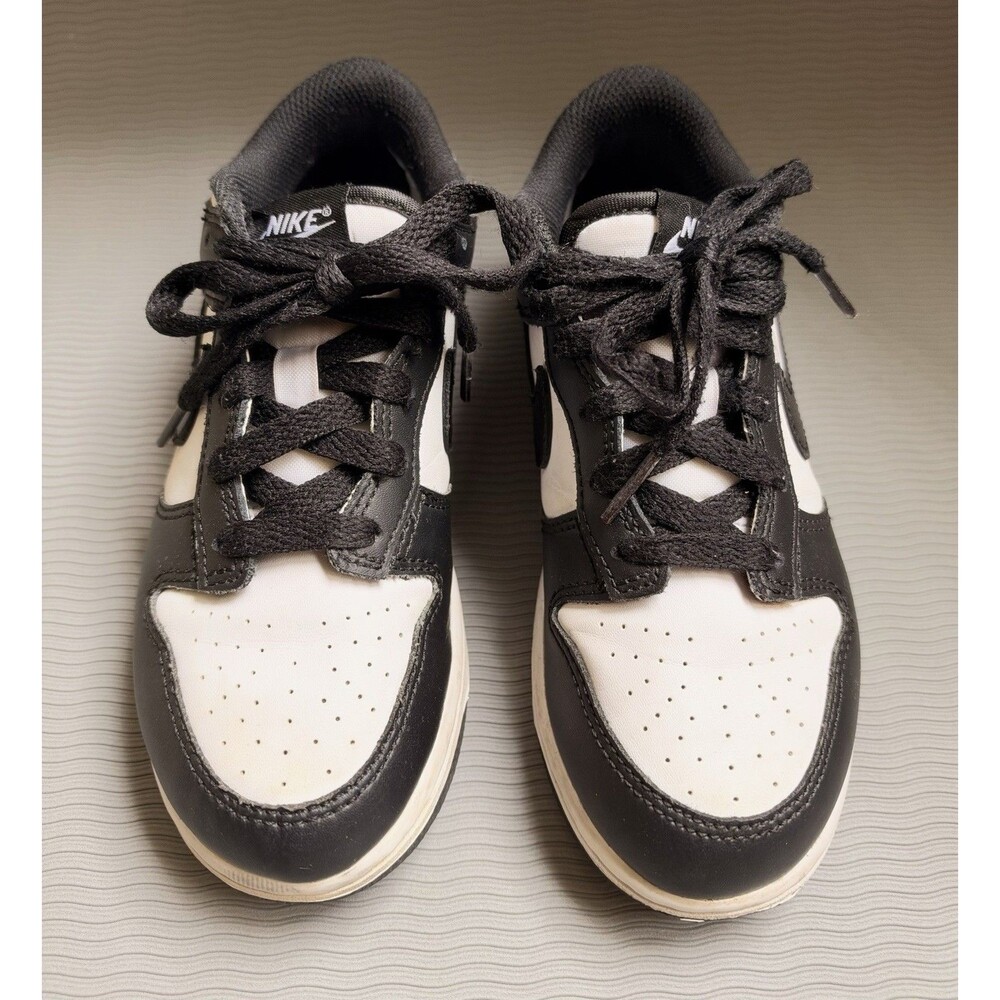 Nike Dunk Low Unisex Kids Sneaker Black White Size 2